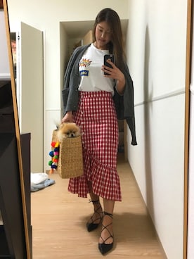 「JADEtribe（ジェードトライブ）のアイテム」を使った、®️さん（レディース・163cm）の春コーディネート