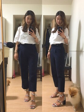 「MONDAY EDITION（マンデイ　エディション）のアイテム」を使った、®️さん（レディース・163cm）の春コーディネート