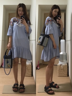 ®️さん(レディース・163cm)の夏コーディネート