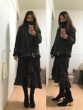 imvelyのムートンコートを使った人気ファッションコーディネート - WEAR