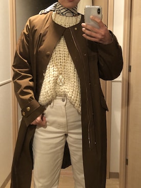 「imvely（-）のアイテム（ニット/セーター）」を使った、®️さん（レディース・163cm）の冬コーディネート