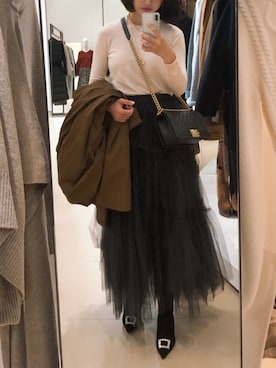 「11AM（-）のアイテム」を使った、®️さん（レディース・163cm）の秋コーディネート