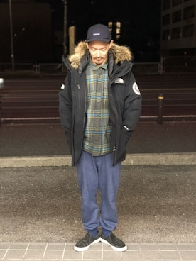 「アイテム（ミリタリージャケット）」を使った、freak1983さん（メンズ・175cm）の冬コーディネート