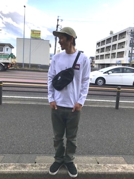 「northface（ノースフェイス）のアイテム」を使った、freak1983さん（メンズ・175cm）の冬コーディネート