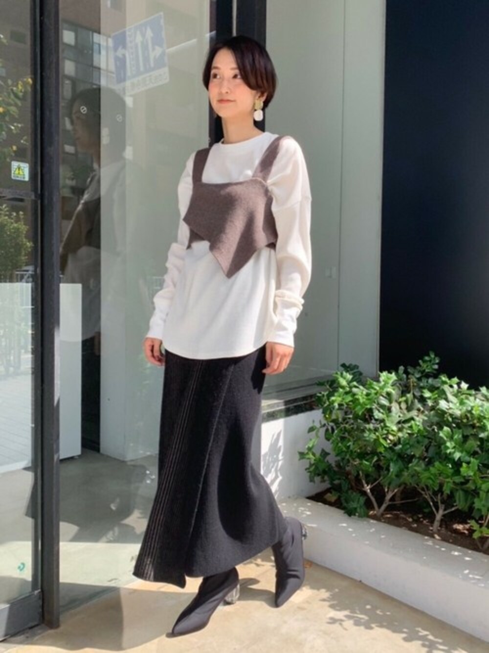 ayakoさんの「ワッフルオーバーロングTシャツ（LAGUNAMOON）」を使ったコーディネート