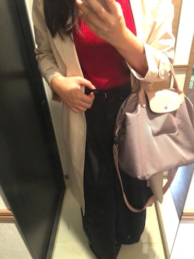 「JUSGLITTY（ジャスグリッティー）のアイテム（ジャケット/アウター）」を使った、Kaoriさん（レディース・167cm）の秋コーディネート