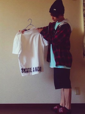 「SLAB（スラブ）のアイテム」を使った、Haruto Shibazakiさん（メンズ・158cm）の秋コーディネート