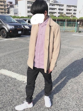 「Right-on（ライトオン）のアイテム（チノパンツ）」を使った、ようさん（メンズ・165cm）の春コーディネート