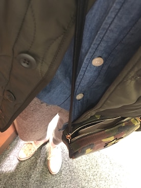 「CONVERSE（コンバース）のconverse（コンバース） ALL STAR OX（オールスターOX）（スニーカー）」を使った、Saayaaamamさん（レディース・162cm）の冬コーディネート