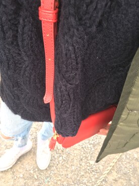 「moussy」｜「アイテム（ナイロンジャケット）」を使った、Saayaaamamさん（レディース・162cm）の冬コーディネート