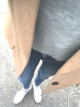 「CONVERSE（コンバース）のconverse（コンバース） ALL STAR OX（オールスターOX）（スニーカー）」を使った、Saayaaamamさん（レディース・162cm）の冬コーディネート