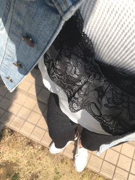 「CONVERSE（コンバース）のconverse（コンバース） ALL STAR OX（オールスターOX）（スニーカー）」を使った、Saayaaamamさん（レディース・162cm）の春コーディネート