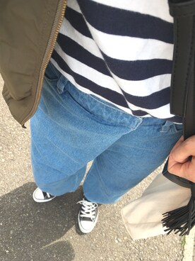 「CONVERSE（コンバース）のconverse（コンバース） ALL STAR OX（オールスターOX）（スニーカー）」を使った、Saayaaamamさん（レディース・162cm）の春コーディネート