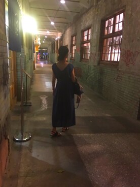 「A part by（アパートバイ）のアイテム（シャツワンピース）」を使った、Ramさん（レディース・170cm）の夏コーディネート