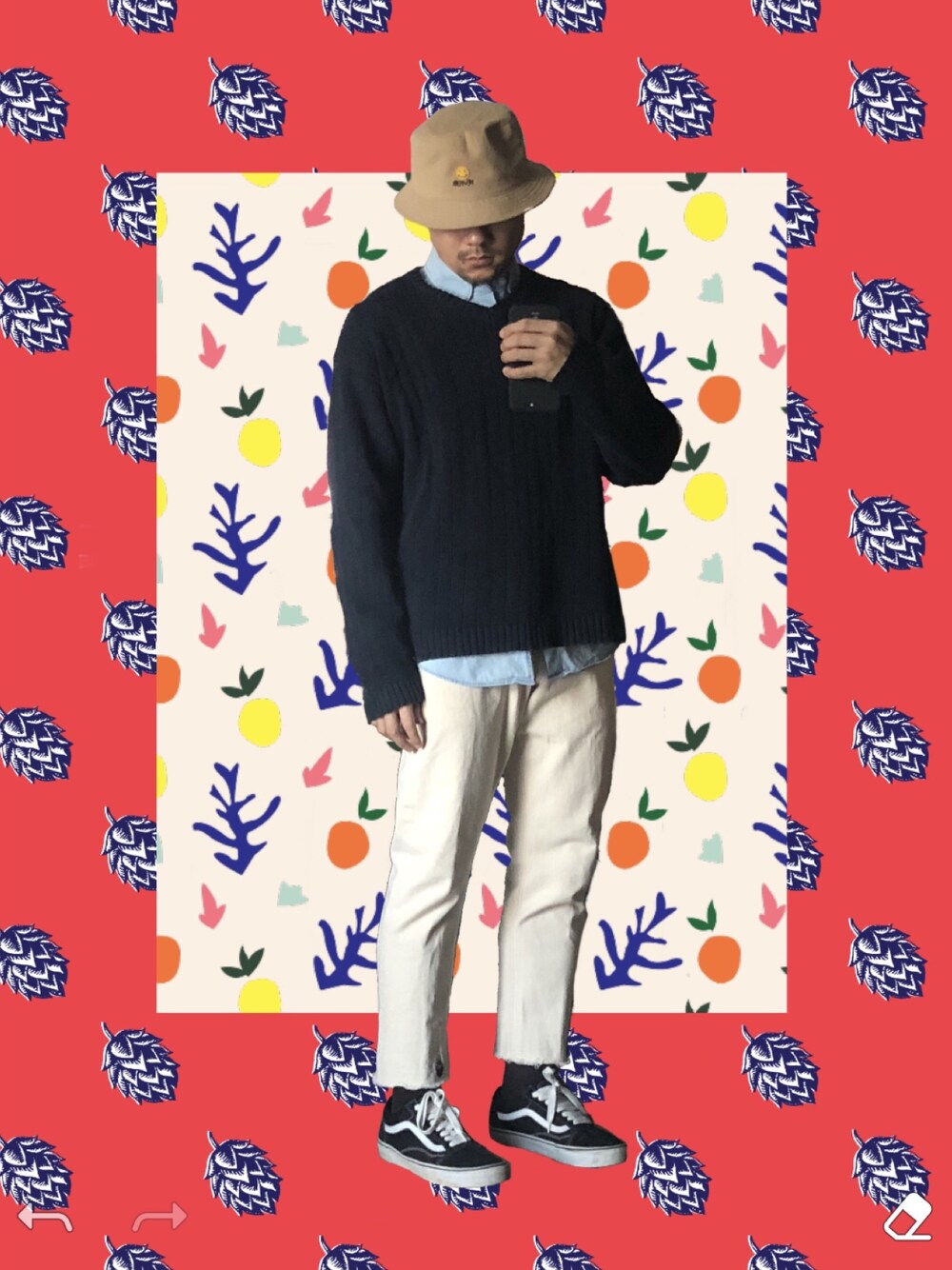 「asosのアイテム（デニムパンツ、ホワイト系）」を使った、joeloopさん（メンズ・173cm）の冬コーディネートの1枚目の写真