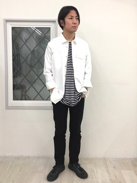 「TIMEX（タイメックス）のアイテム（アナログ腕時計）」を使った、Takahiro_Kudoseさん（メンズ・163cm）の春コーディネート
