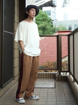 「アイテム（その他）」を使った、Takahiro_Kudoseさん（メンズ・163cm）の夏コーディネート