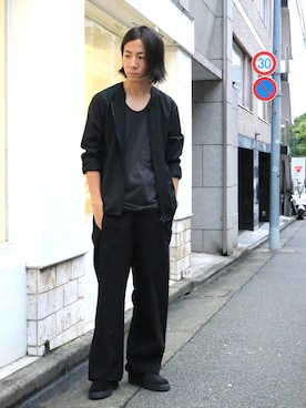 「FACTOTUM（ファクトタム）のアイテム（ブーツ）」を使った、Takahiro_Kudoseさん（メンズ・163cm）の夏コーディネート