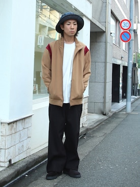 「FACTOTUM（ファクトタム）のアイテム（ブルゾン）」を使った、Takahiro_Kudoseさん（メンズ・163cm）の夏コーディネート