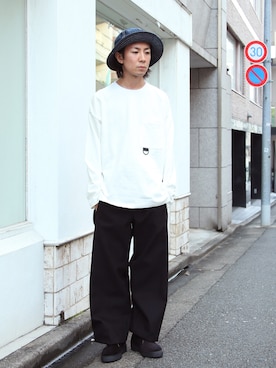 「FACTOTUM（ファクトタム）のアイテム（ブーツ）」を使った、Takahiro_Kudoseさん（メンズ・163cm）の夏コーディネート