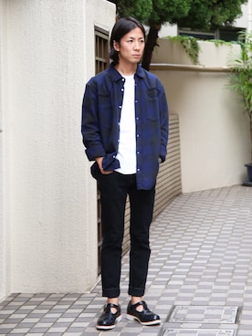 「FACTOTUM（ファクトタム）のアイテム（腕時計）」を使った、Takahiro_Kudoseさん（メンズ・163cm）の夏コーディネート