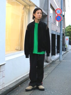 「FACTOTUM（ファクトタム）のアイテム（ブルゾン）」を使った、Takahiro_Kudoseさん（メンズ・163cm）の夏コーディネート