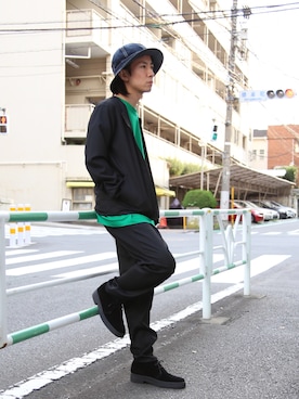 「FACTOTUM（ファクトタム）のアイテム（ブーツ）」を使った、Takahiro_Kudoseさん（メンズ・163cm）の秋コーディネート