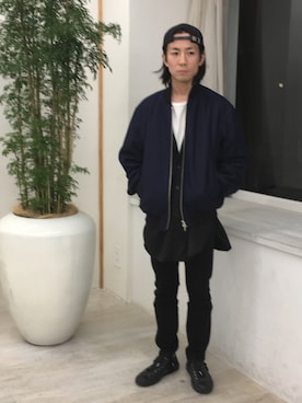 「FACTOTUM（ファクトタム）のアイテム（ブルゾン）」を使った、Takahiro_Kudoseさん（メンズ・163cm）の秋コーディネート