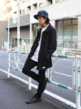 「FACTOTUM（ファクトタム）のアイテム（カバーオール）」を使った、Takahiro_Kudoseさん（メンズ・163cm）の秋コーディネート