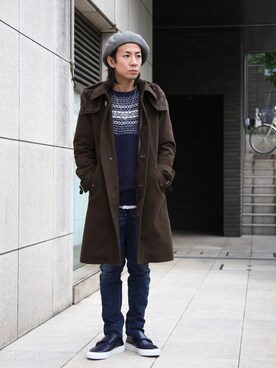 「FACTOTUM（ファクトタム）のアイテム（その他アウター）」を使った、Takahiro_Kudoseさん（メンズ・163cm）の秋コーディネート