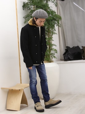 「FACTOTUM（ファクトタム）のアイテム（ブルゾン）」を使った、Takahiro_Kudoseさん（メンズ・163cm）の秋コーディネート