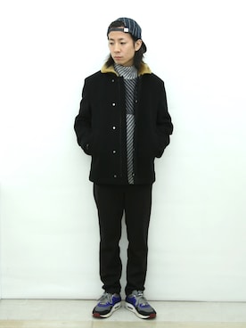 「FACTOTUM（ファクトタム）のアイテム（ブルゾン）」を使った、Takahiro_Kudoseさん（メンズ・163cm）の秋コーディネート
