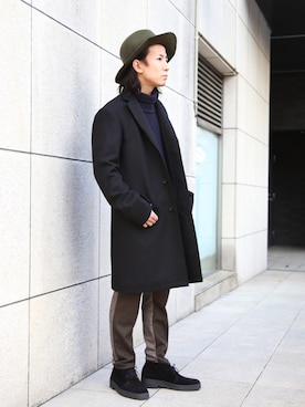 「FACTOTUM（ファクトタム）のアイテム（ジャケット/アウター）」を使った、Takahiro_Kudoseさん（メンズ・163cm）の冬コーディネート