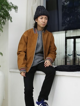 「FACTOTUM（ファクトタム）のアイテム（ジャケット/アウター）」を使った、Takahiro_Kudoseさん（メンズ・163cm）の冬コーディネート