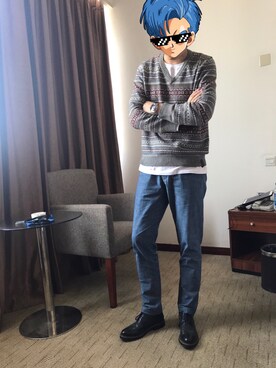 「ESPRIT（エスプリ）のアイテム」を使った、阿睿_Simonさん（メンズ・181cm）の春コーディネート