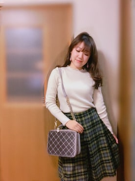 「tocco（トッコ）のアイテム（スカート）」を使った、ERIさん（レディース・156cm）の冬コーディネート