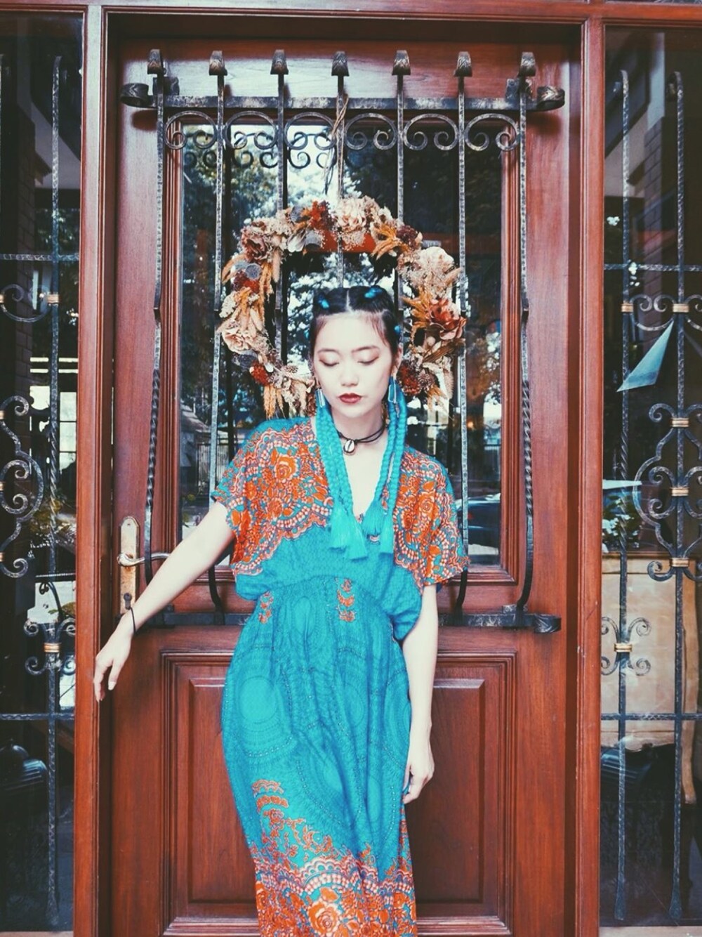 「春夏コーデ」｜「CHANELのアイテム（口紅/リップティント/グロス、ブラウン系）」を使った、みくみくはらりらさん（レディース・154cm）の春コーディネートの1枚目の写真