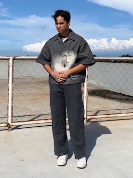 「COMMON PROJECTS（コモンプロジェクト）のアイテム（スニーカー）」を使った、domcanlasさん（メンズ・175cm）の春コーディネート
