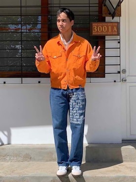 「VERSACE（ヴェルサーチ）のアイテム（ジャケット/アウター）」を使った、domcanlasさん（メンズ・175cm）の夏コーディネート