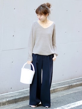 「アゼアミニット」｜さく*さん（レディース・162cm）の春コーディネート