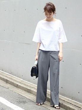 「Spick & Span（スピックアンドスパン）のアイテム（サンダル）」を使った、さく*さん（レディース・161cm）の夏コーディネート