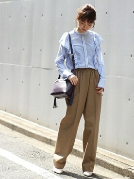 「CELLAR DOOR（セラドール）のアイテム」を使った、さく*さん（レディース・161cm）の夏コーディネート