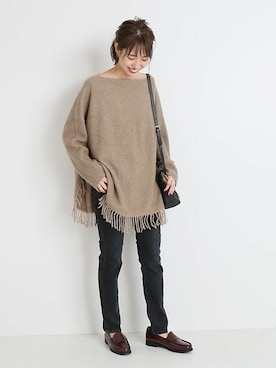 「Spick & Span（スピックアンドスパン）のアイテム（ニット/セーター）」を使った、さく*さん（レディース・161cm）の秋コーディネート
