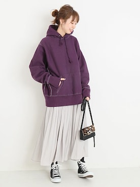 「Spick & Span（スピックアンドスパン）のアイテム（パーカー）」を使った、さく*さん（レディース・161cm）の秋コーディネート