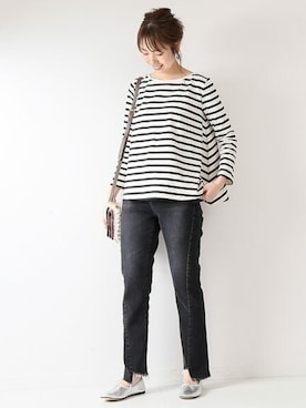「ミディアムヘア」｜さく*さん（レディース・161cm）の夏コーディネート