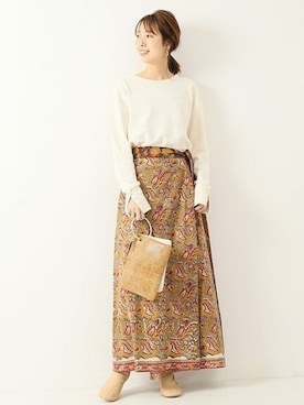 「Spick & Span（スピックアンドスパン）のアイテム（バッグ）」を使った、さく*さん（レディース・161cm）の夏コーディネート