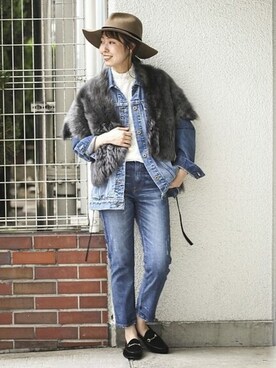 「Spick & Span（スピックアンドスパン）のアイテム（ブルゾン）」を使った、さく*さん（レディース・161cm）の秋コーディネート