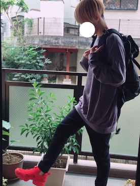 「アイテム（ピアス（両耳用））」を使った、じんたさん（メンズ・184cm・20代）の秋コーディネート