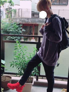 じんた is wearing WEGO "WEGO/4Pフープピアス"