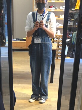「仕事着」｜「アイテム（オールインワン・サロペット）」を使った、★yuca★さん（レディース・158cm）の秋コーディネート